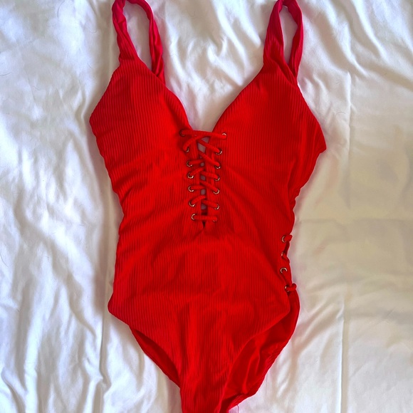 TiniBikini Plunging One Piece - Picture 1 of 4